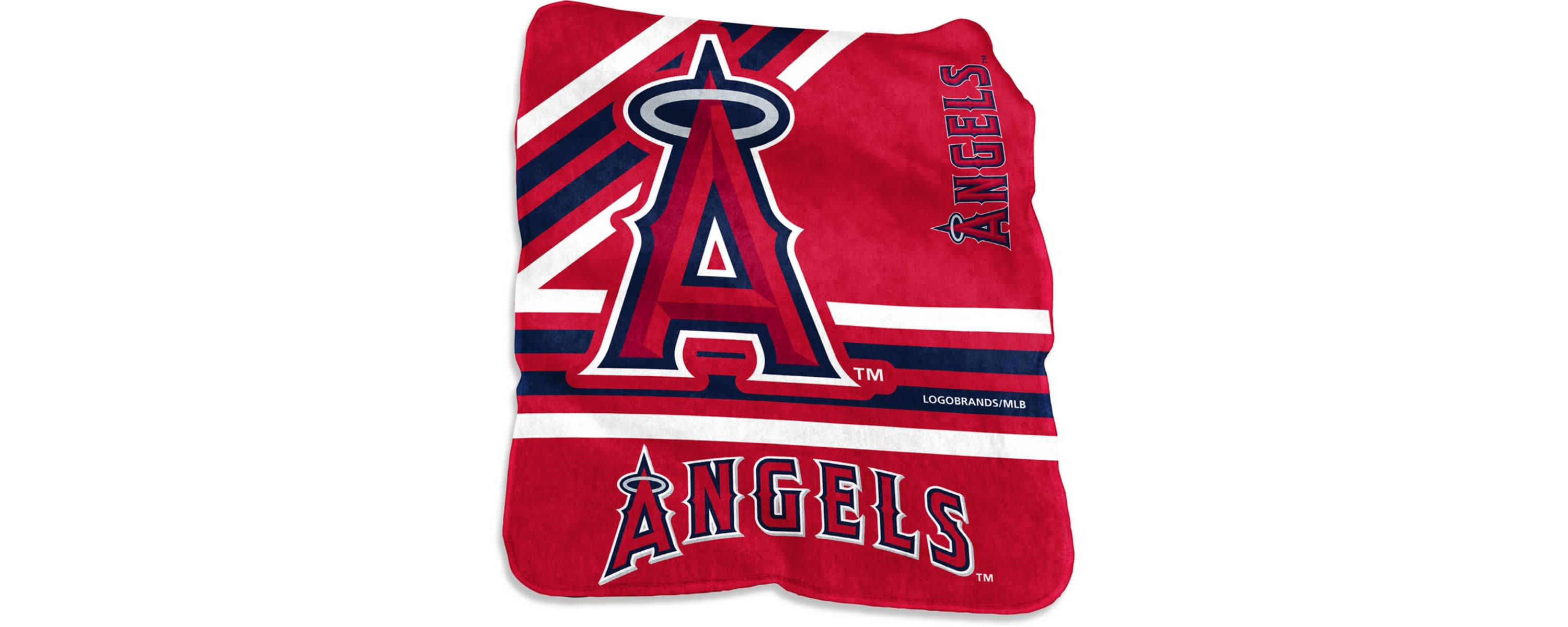 MLB Los Angeles Angels 50 x 60 Plush Raschel Throw Blanket