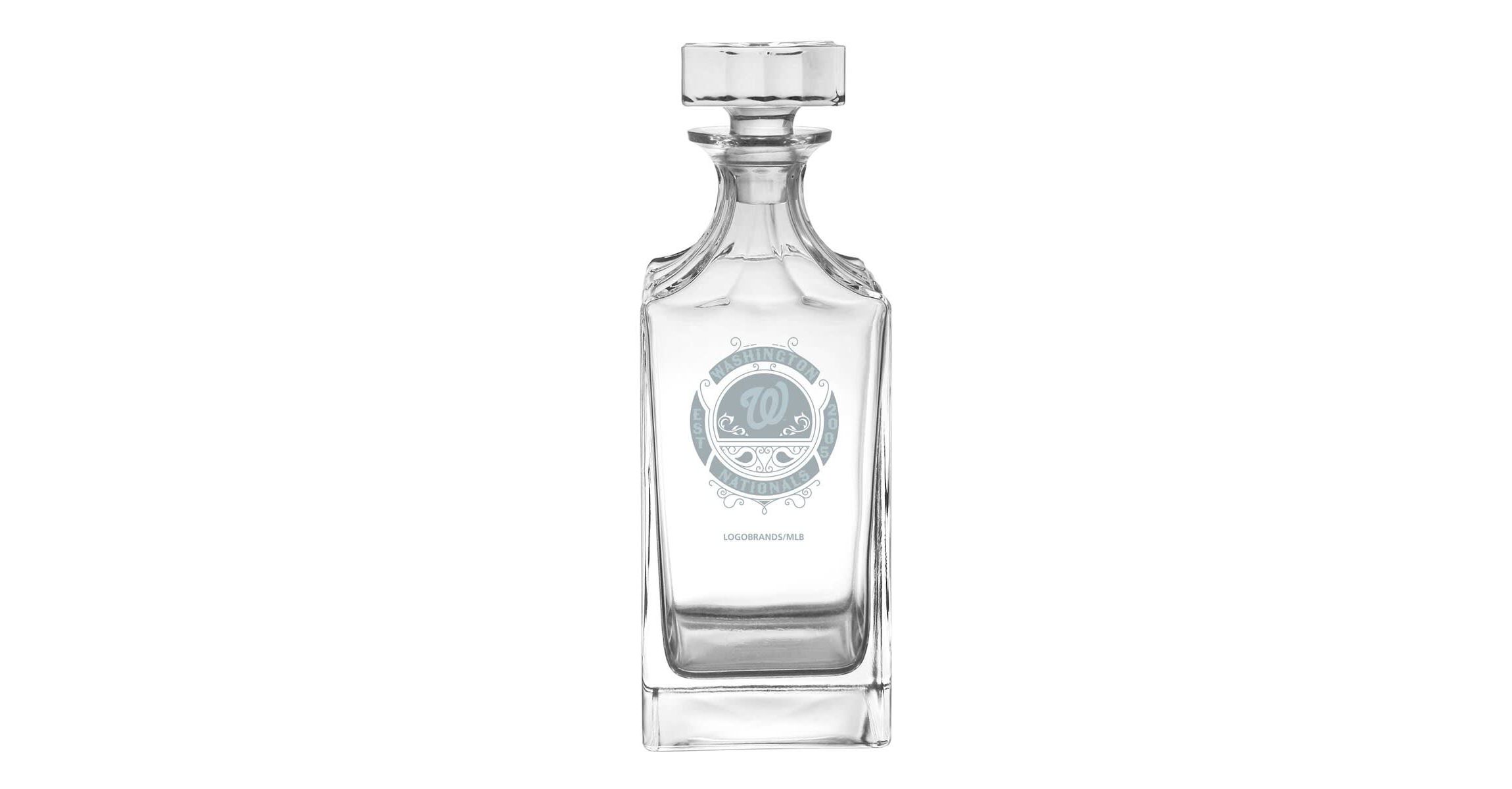 MLB Washington Nationals 23.75oz. Frost Baroque Glass Decanter
