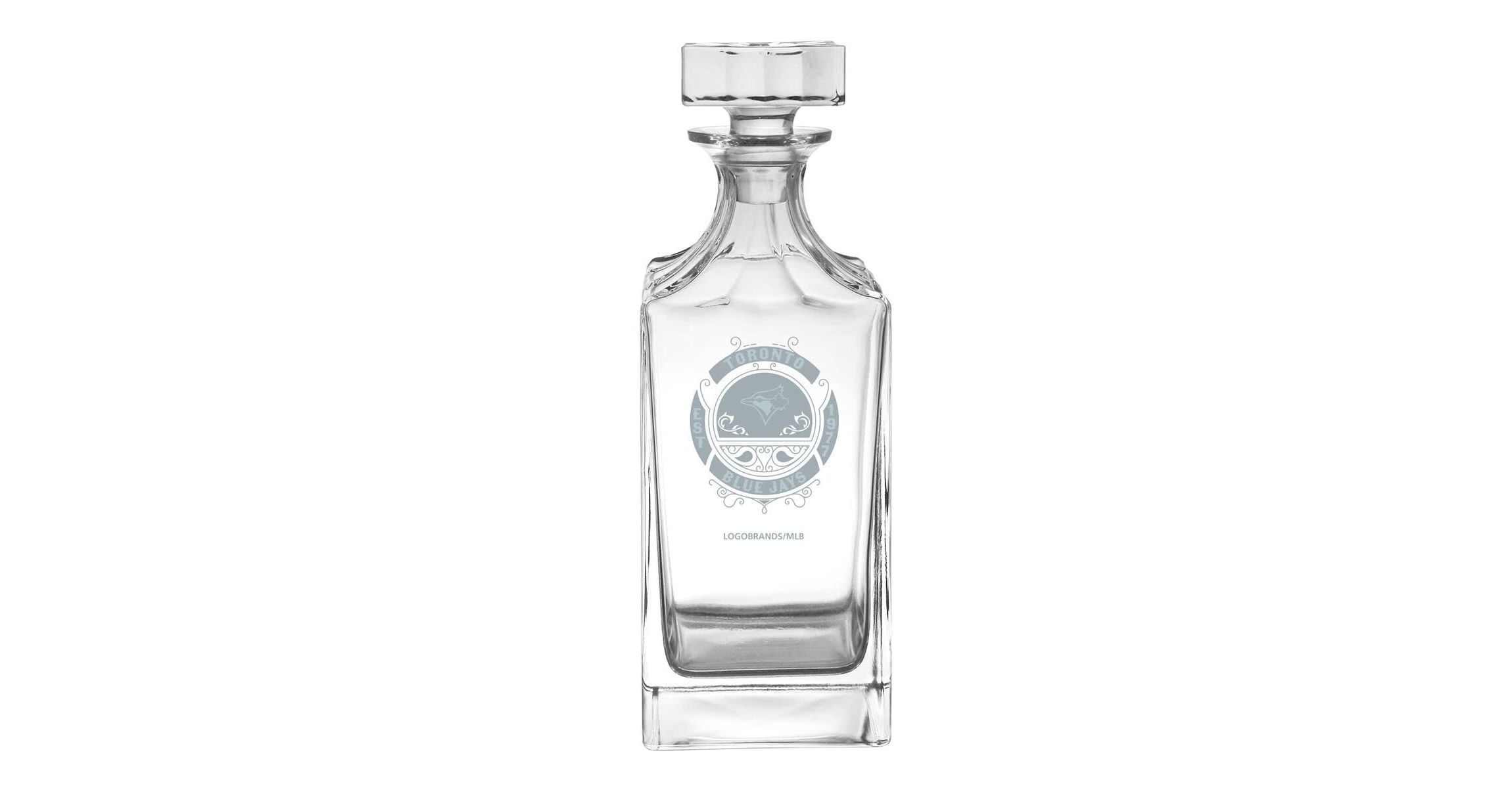Toronto Blue Jays MLB Toronto Jays 23.75oz. Frost Baroque Glass Decanter
