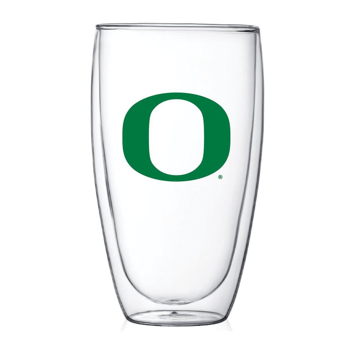 NCAA Oregon Ducks 15oz. Double Wall Thermo Glass