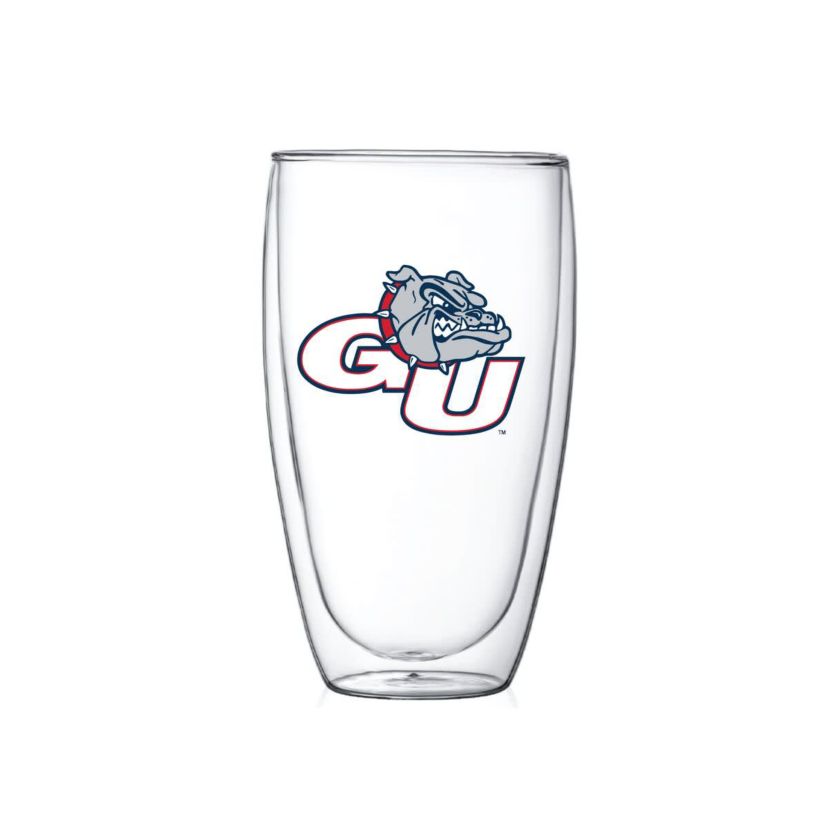 Gonzaga University Bulldogs NCAA Gonzaga Bulldogs 15oz. Double Wall Thermo Glass