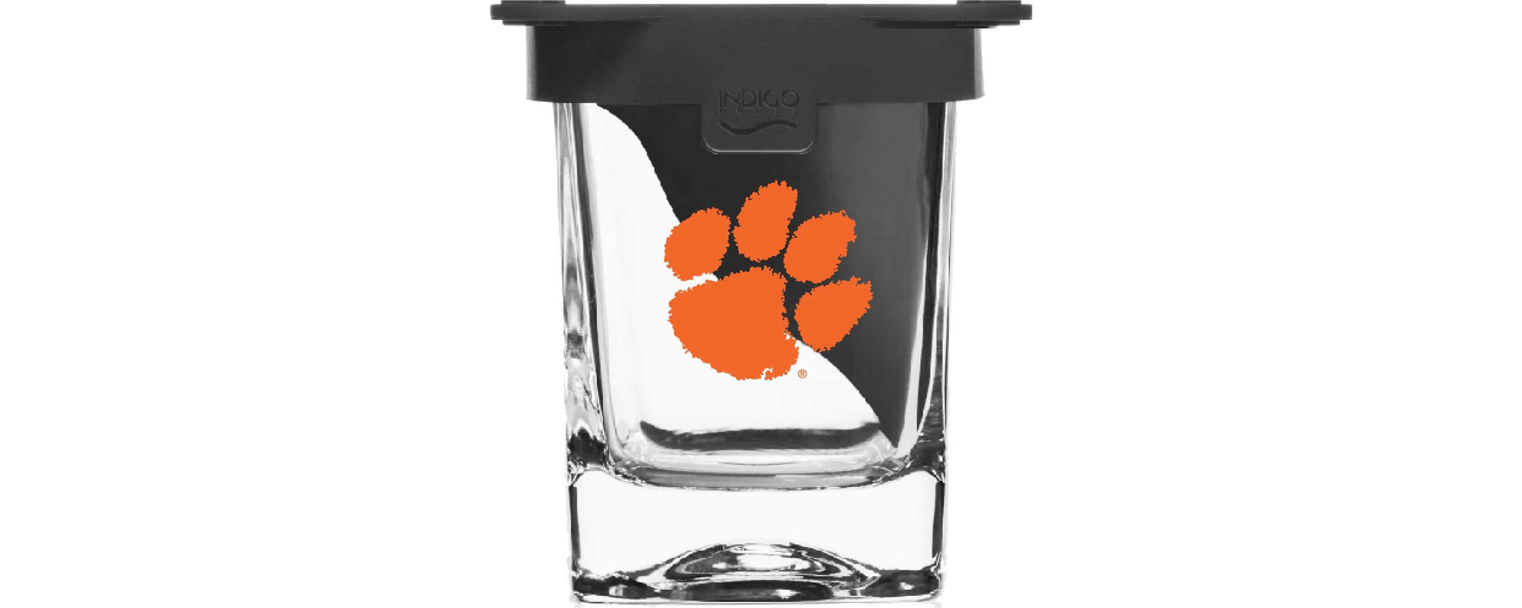 NCAA Clemson Tigers 10oz. Ice Wedge Glass