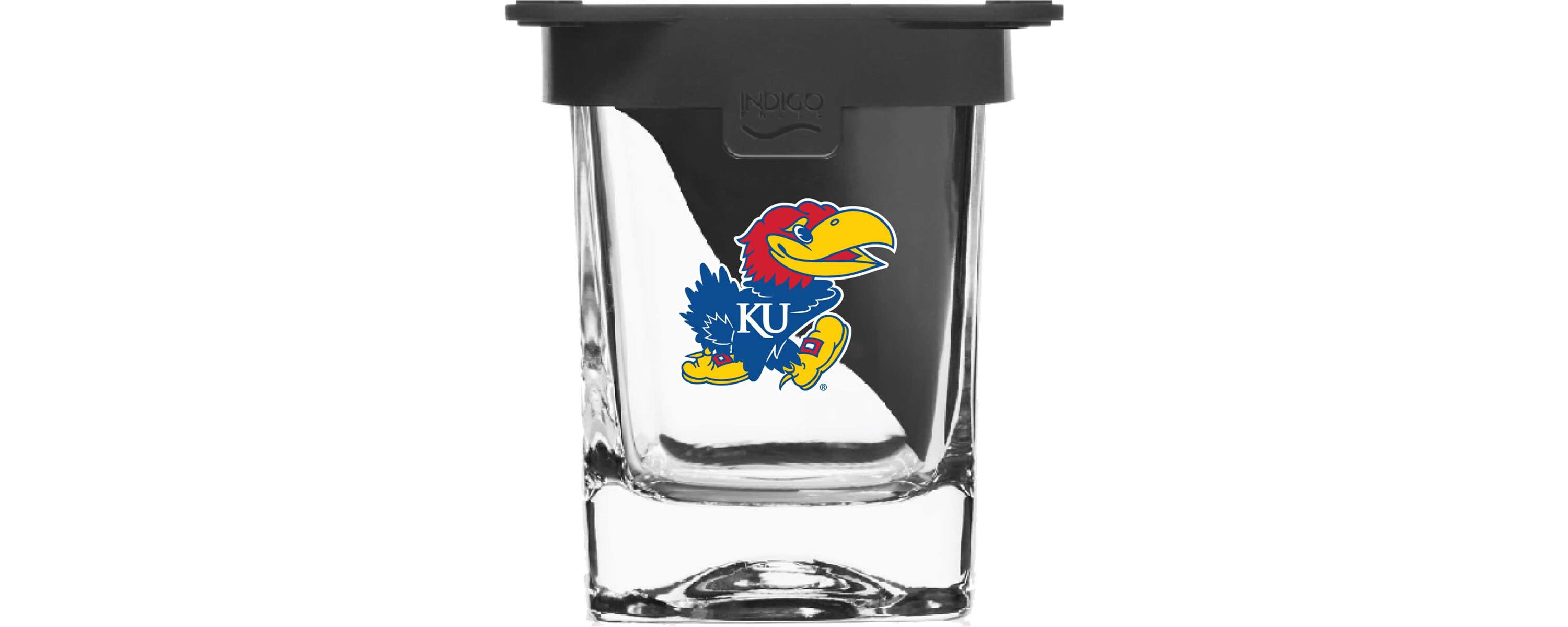 NCAA Kansas Jayhawks 10oz. Ice Wedge Glass