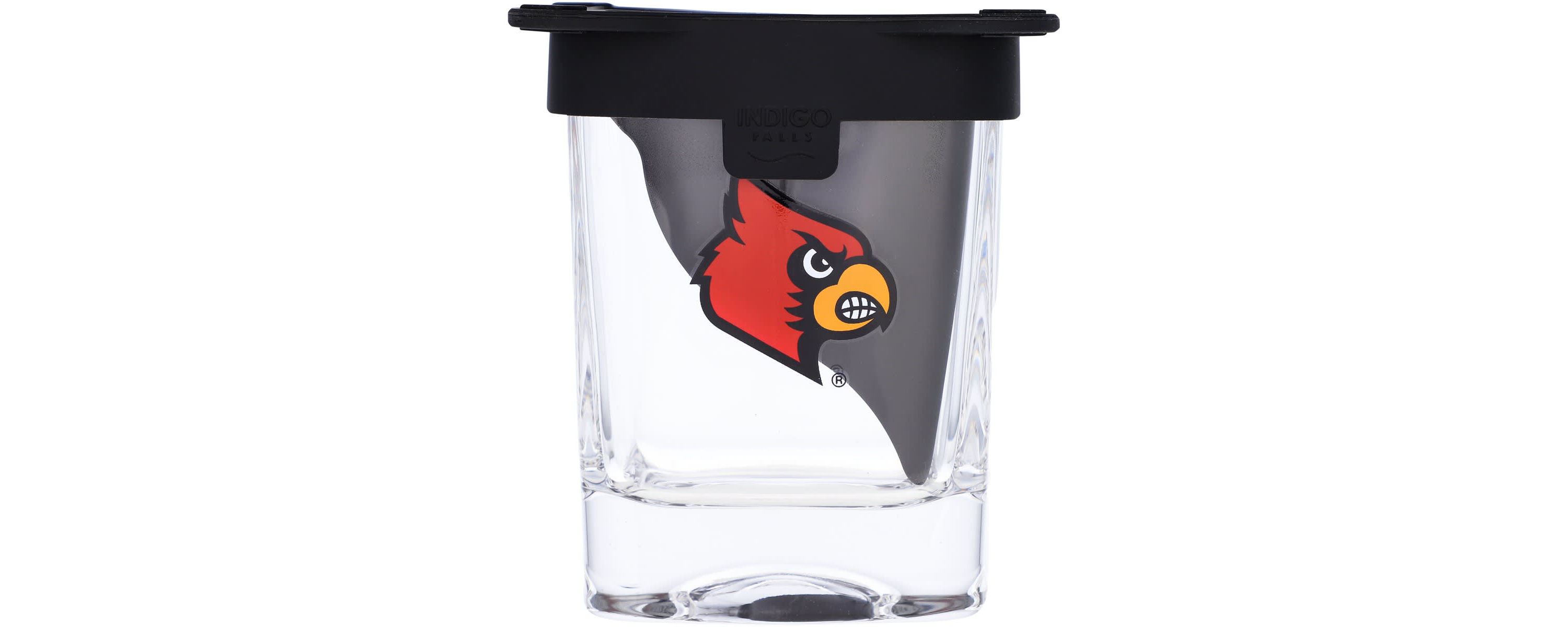 NCAA Louisville Cardinals 10oz. Ice Wedge Glass