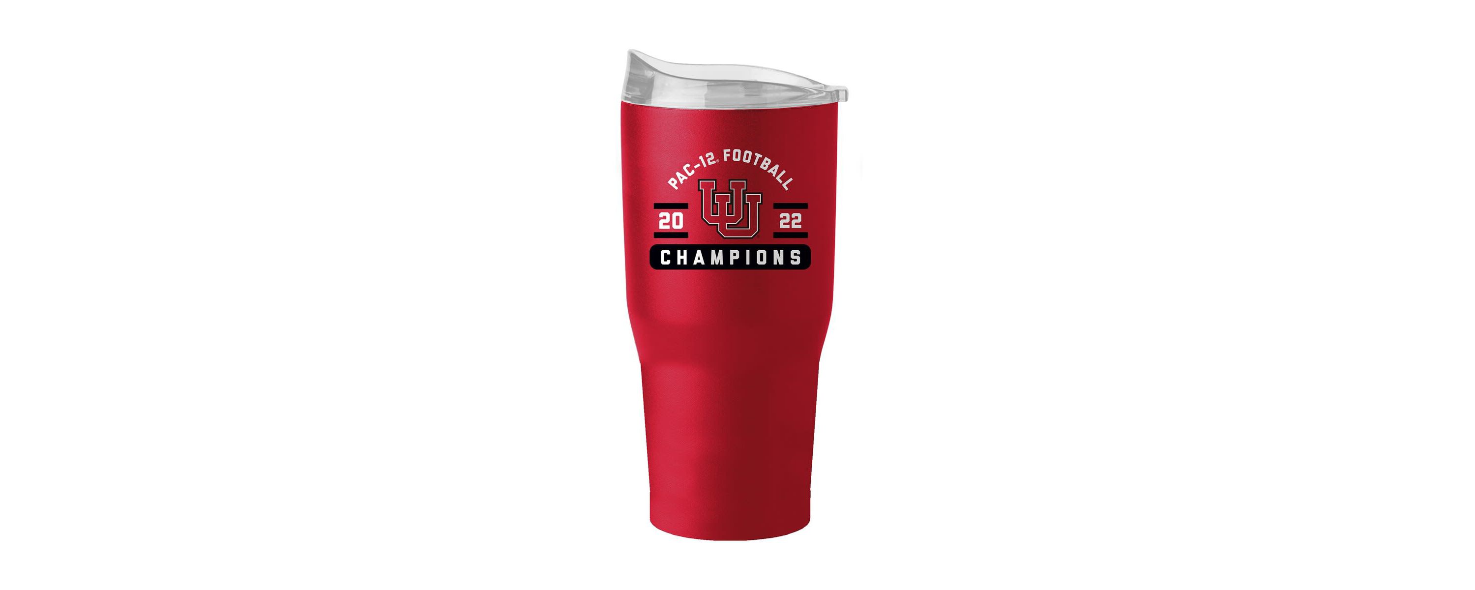 NCAA Utah Utes 2022 PAC-12 Football Conference s 30oz. Powder Coat Tumbler