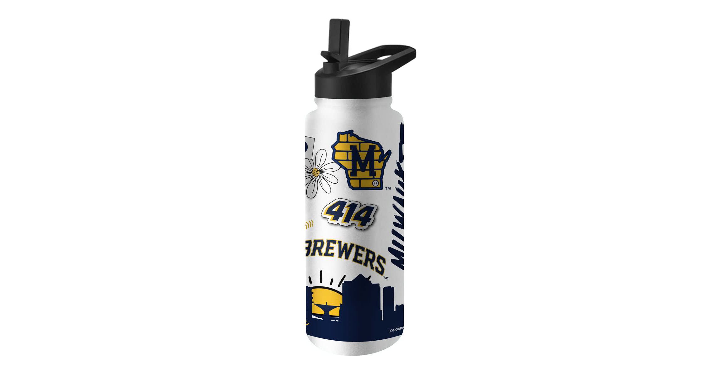 MLB Milwaukee Brewers 34oz. Native Quencher Bottle