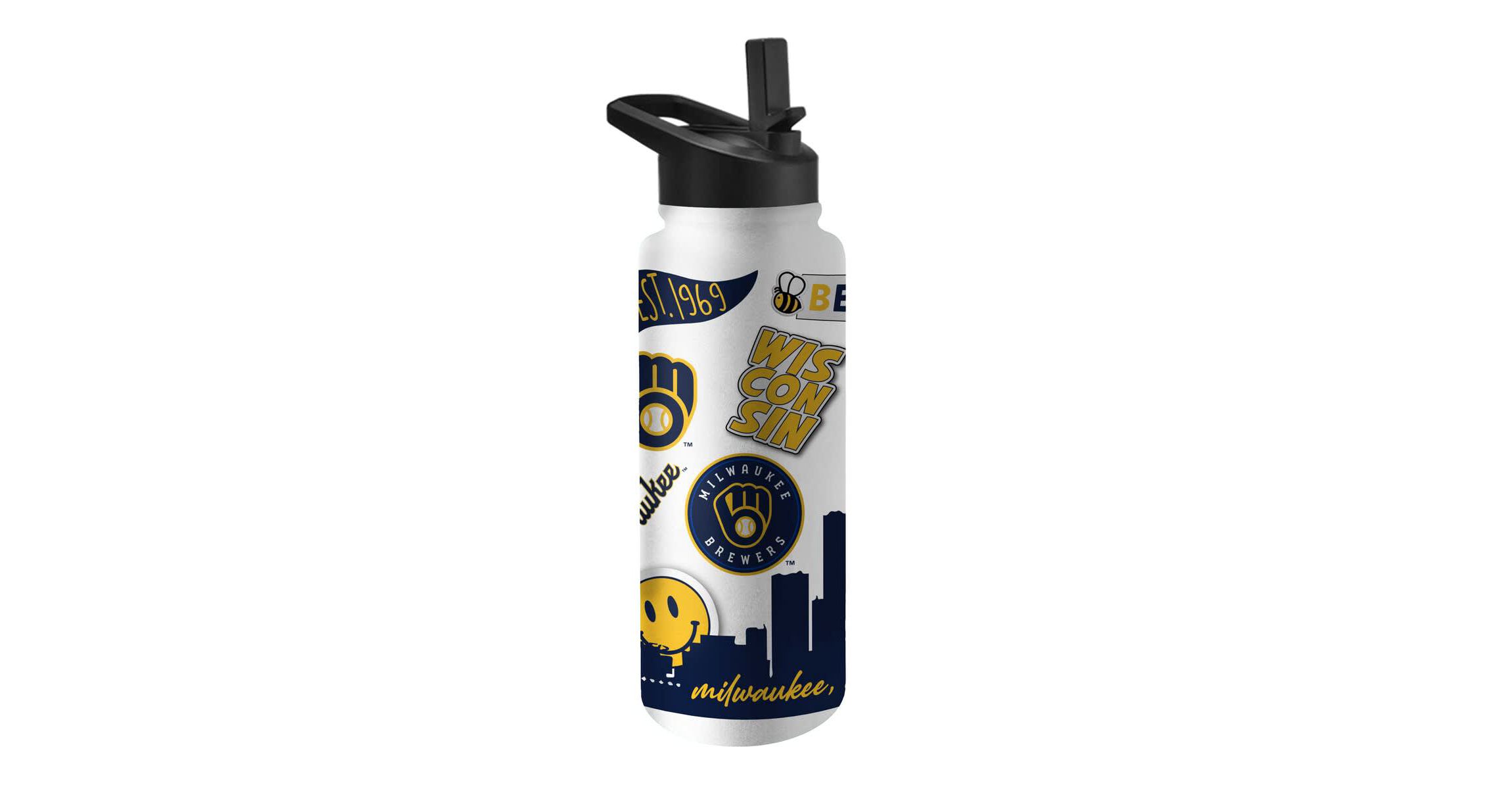 MLB Milwaukee Brewers 34oz. Native Quencher Bottle