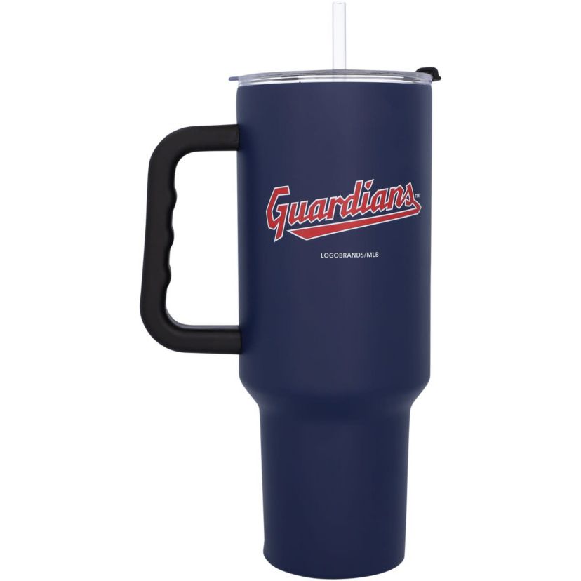 MLB Cleveland Guardians 40oz. Travel Tumbler with Handle
