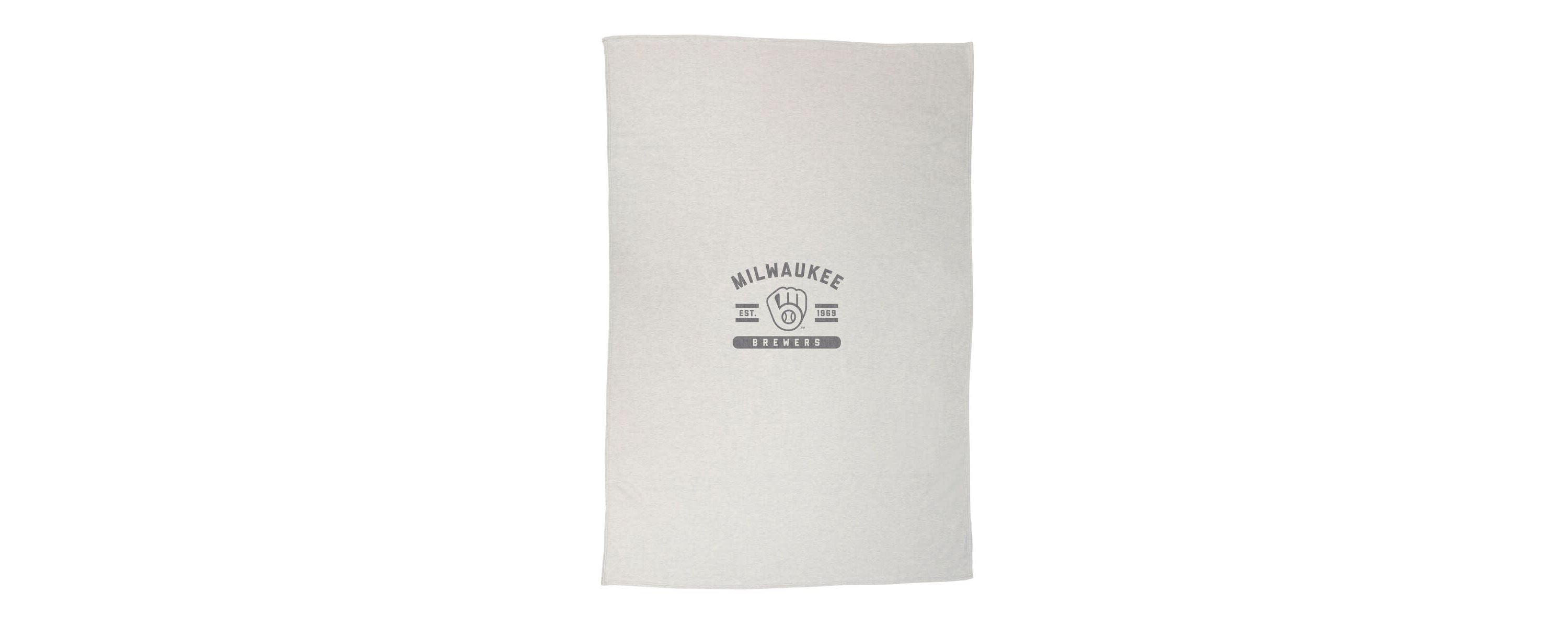 MLB Milwaukee Brewers 54 x 84 Sweatshirt Blanket