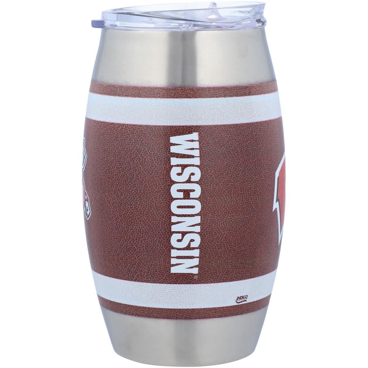 NCAA Wisconsin Badgers 15oz. Football Tumbler
