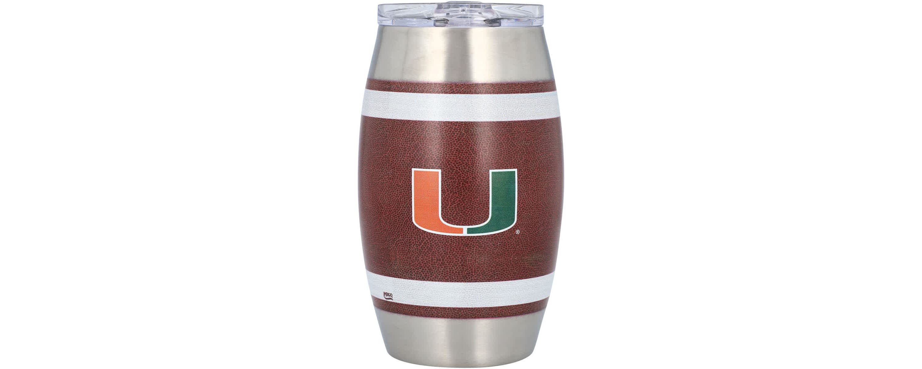 Miami (FL) Hurricanes NCAA Miami Hurricanes 15oz. Football Tumbler