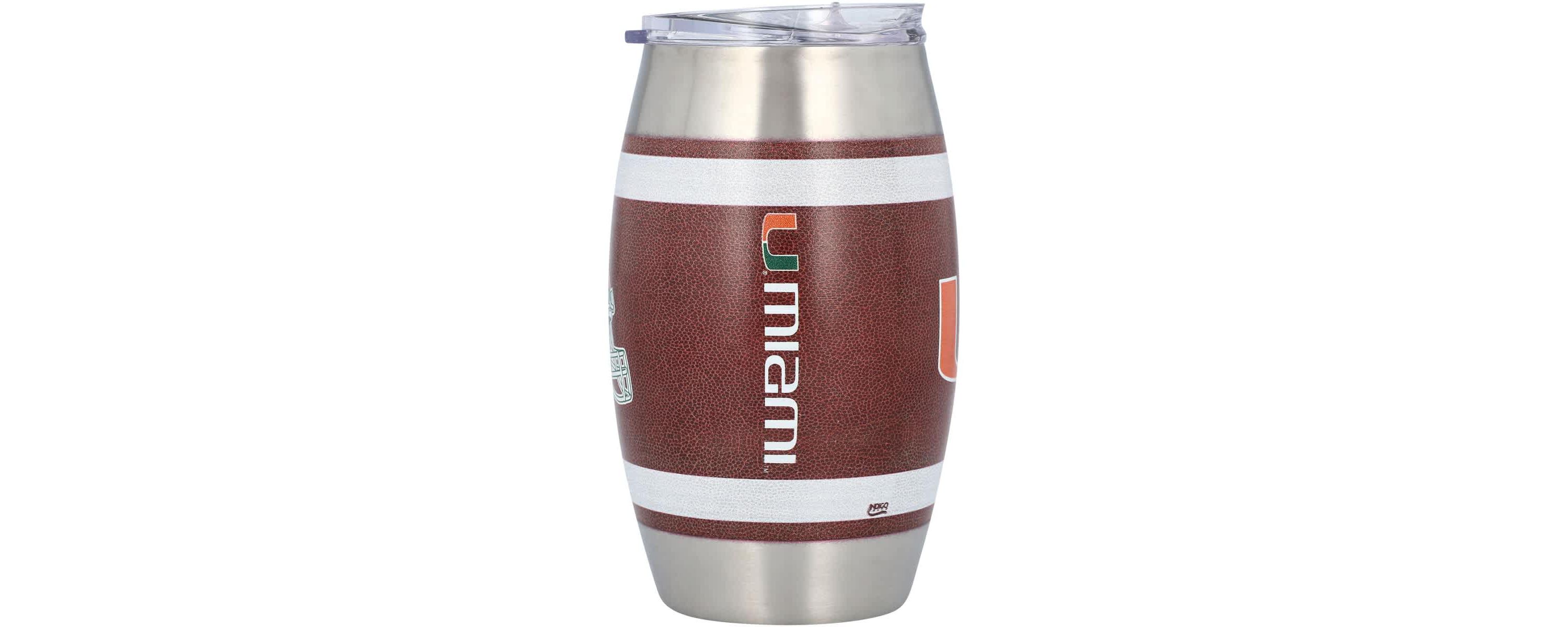 Miami (FL) Hurricanes NCAA Miami Hurricanes 15oz. Football Tumbler