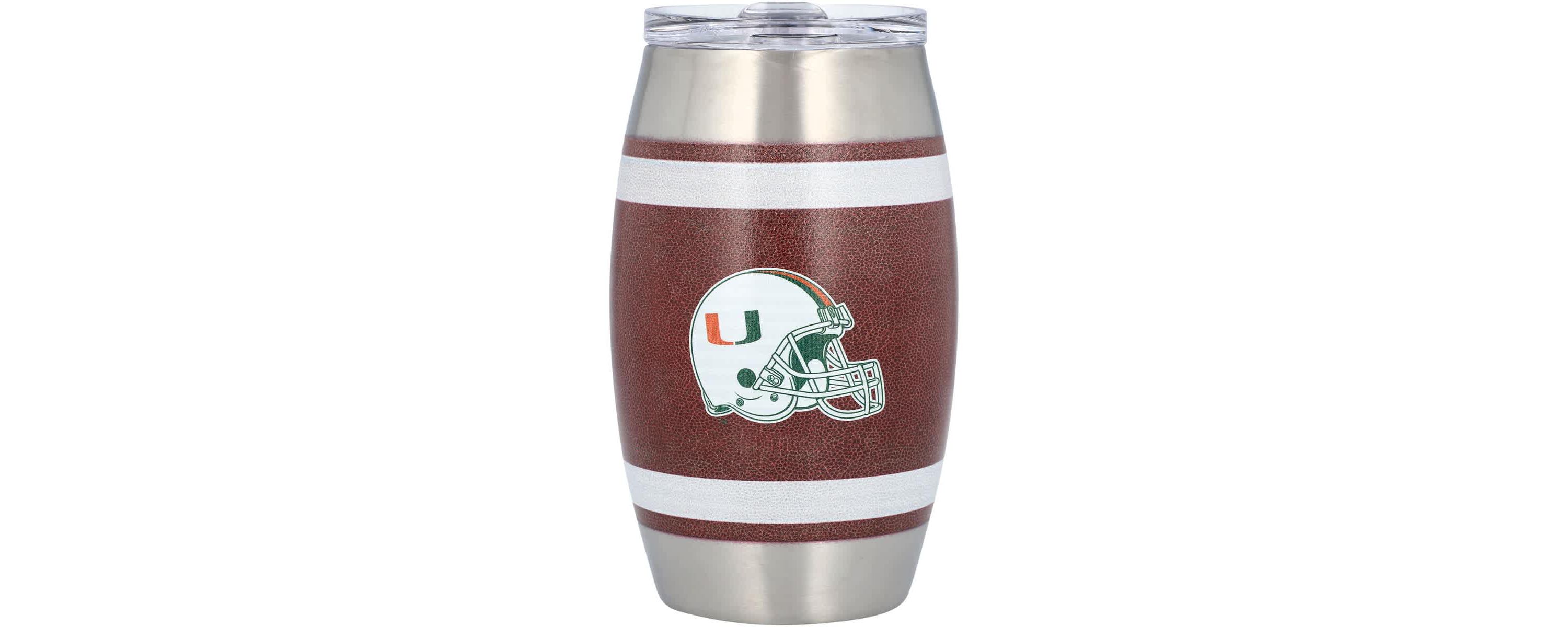 Miami (FL) Hurricanes NCAA Miami Hurricanes 15oz. Football Tumbler