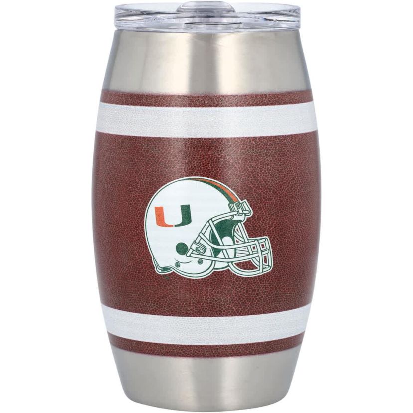 Miami (FL) Hurricanes NCAA Miami Hurricanes 15oz. Football Tumbler