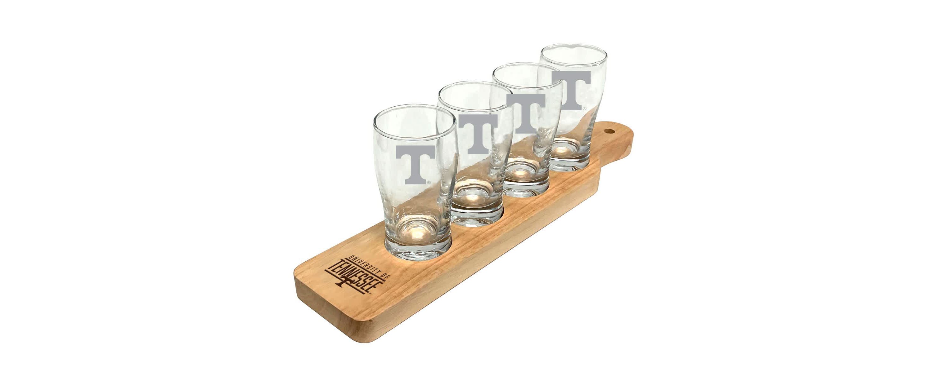 NCAA Tennessee Volunteers Four-Pack Beer Flight Glass Set