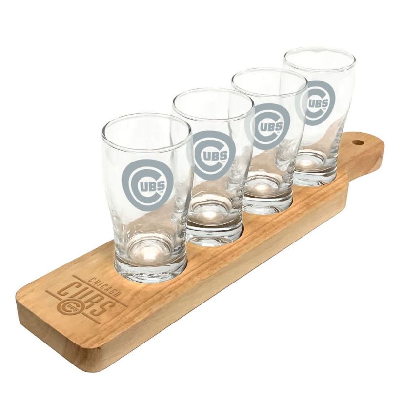 MLB Chicago Cubs Four-Pack Beer Flight Glass Set