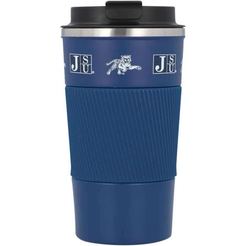 NCAA Jackson State Tigers 18oz Coffee Tumbler with Silicone Grip