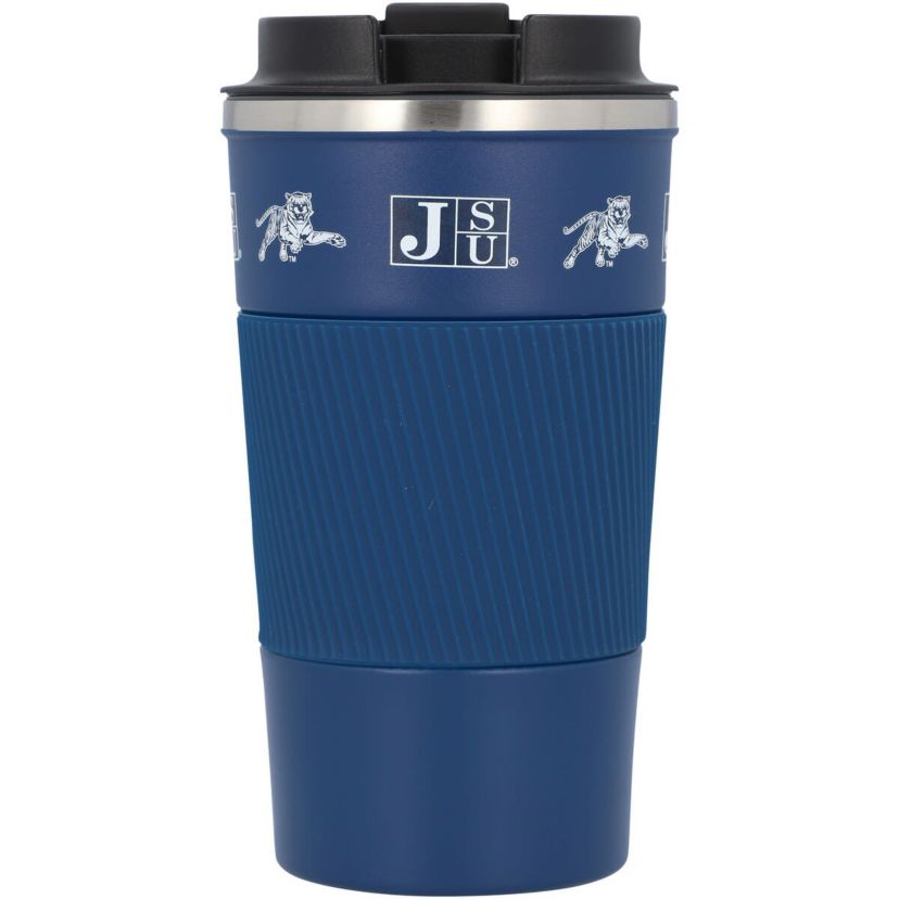 NCAA Jackson State Tigers 18oz Coffee Tumbler with Silicone Grip