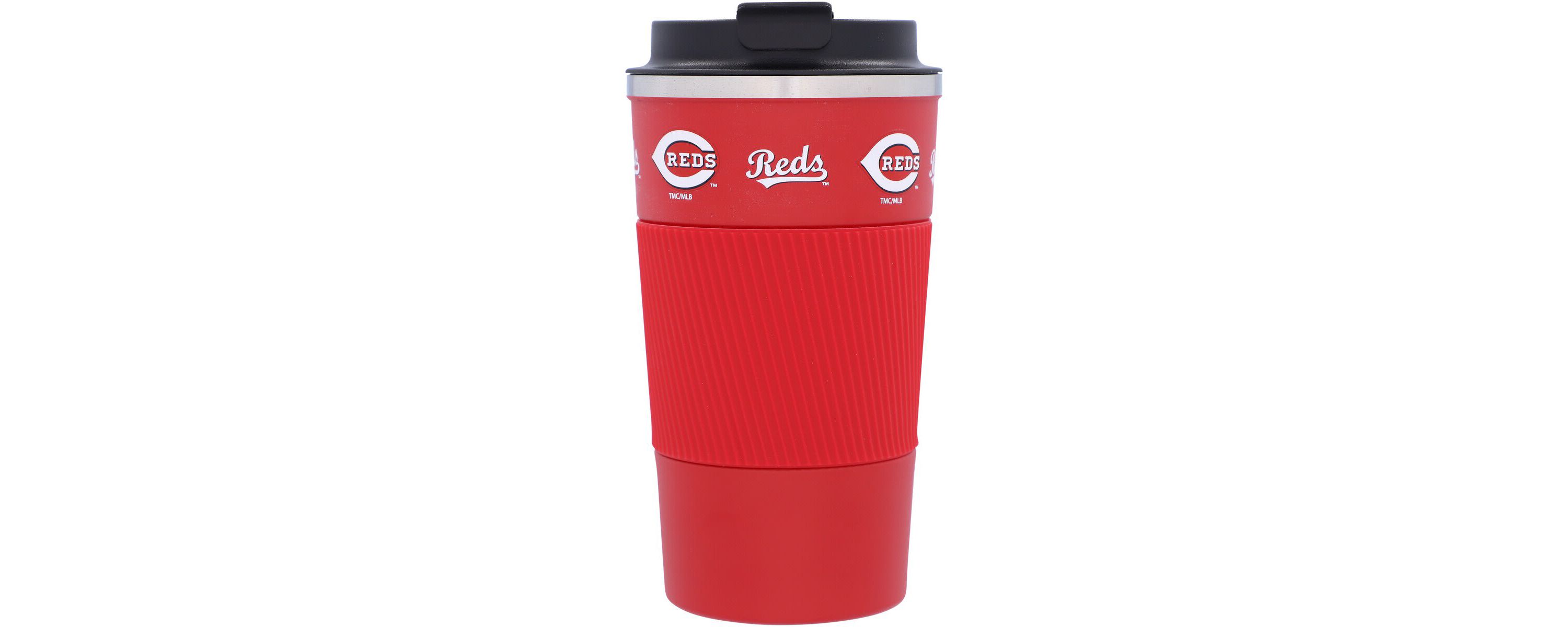 MLB Cincinnati Reds 18oz Coffee Tumbler with Silicone Grip