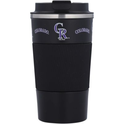 The Memory Company MLB Colorado Rockies 18oz Coffee Tumbler with Silicone Grip