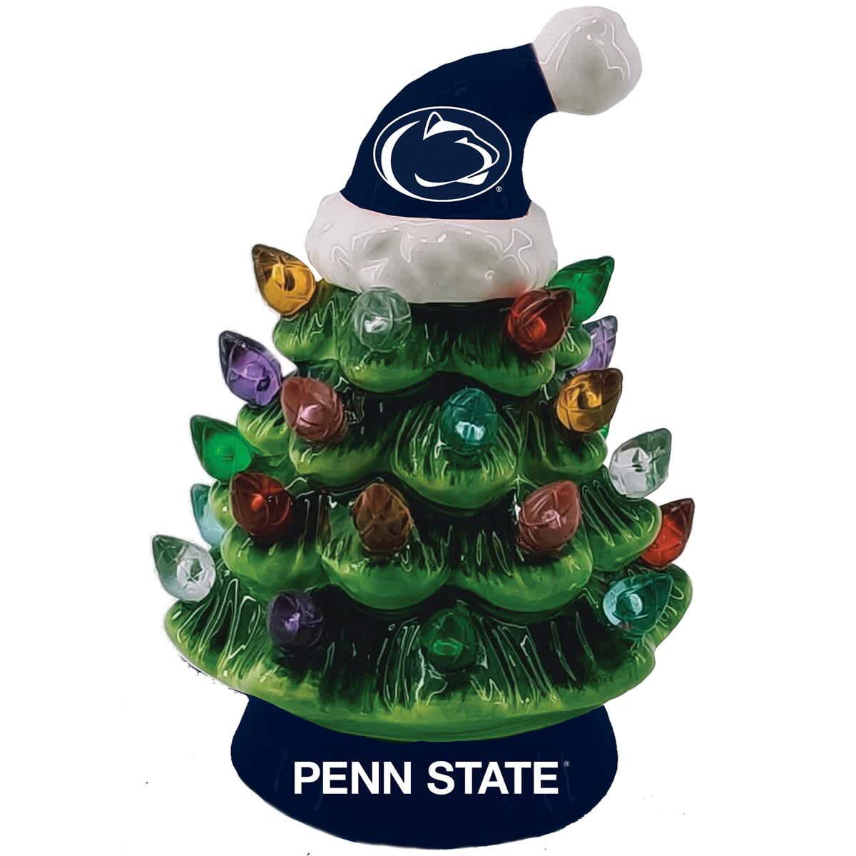 NCAA Penn State Nittany Lions 8" Light Up Ceramic LED Christmas Tree