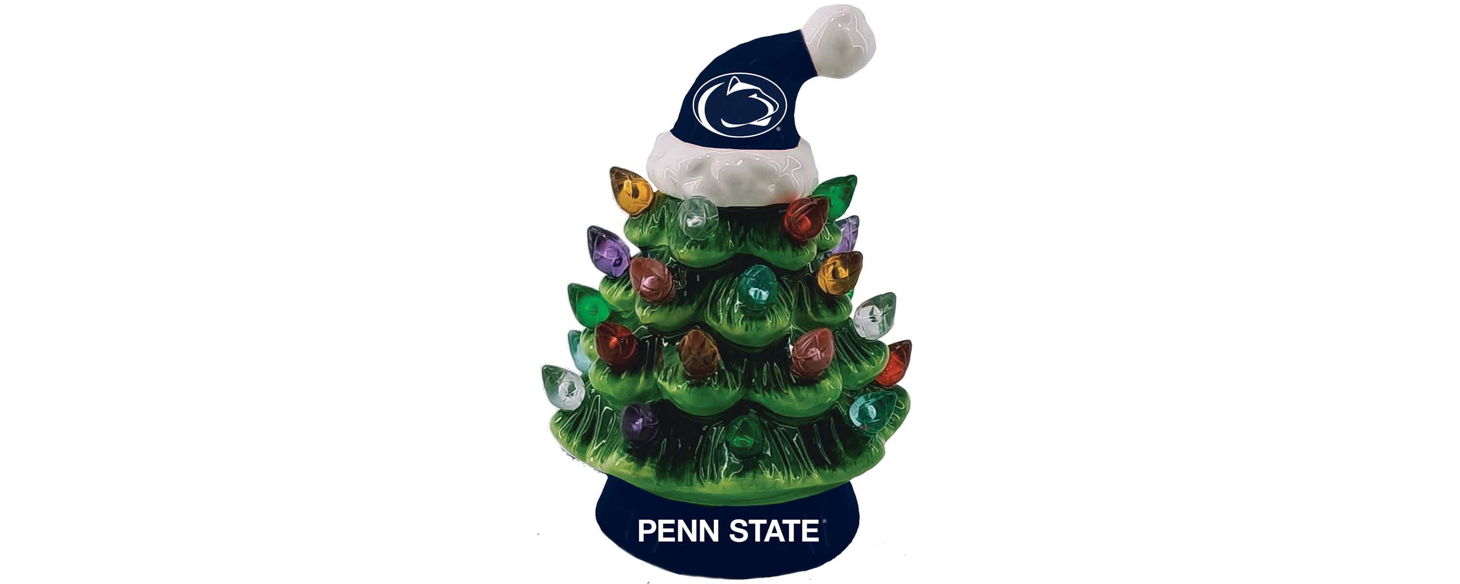 NCAA Penn State Nittany Lions 8" Light Up Ceramic LED Christmas Tree