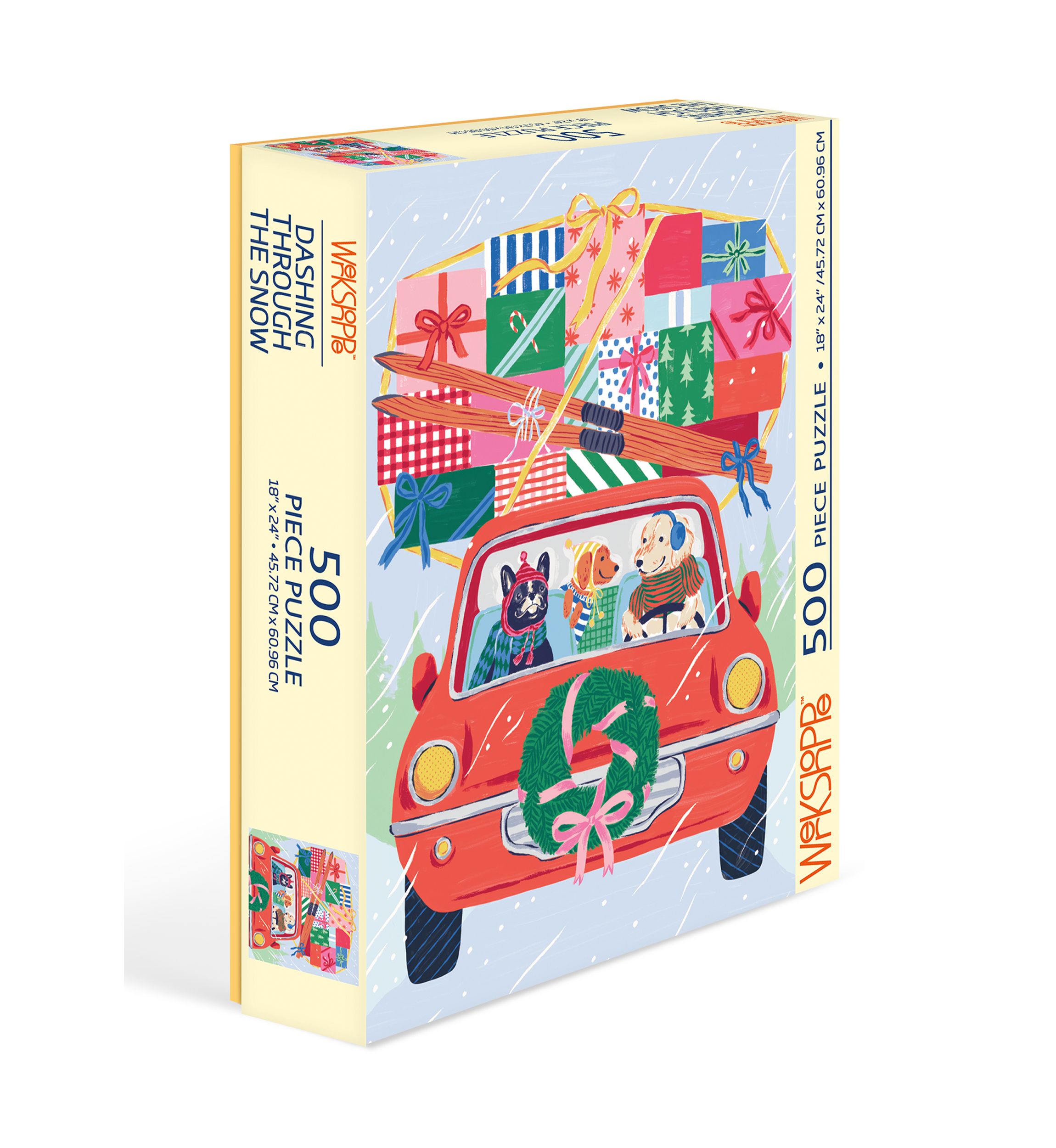 Dashing Throught the Snow 500 Piece Puzzle