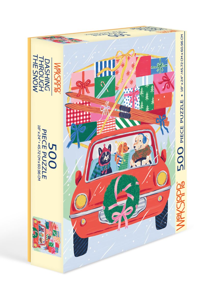 Dashing Throught the Snow 500 Piece Puzzle