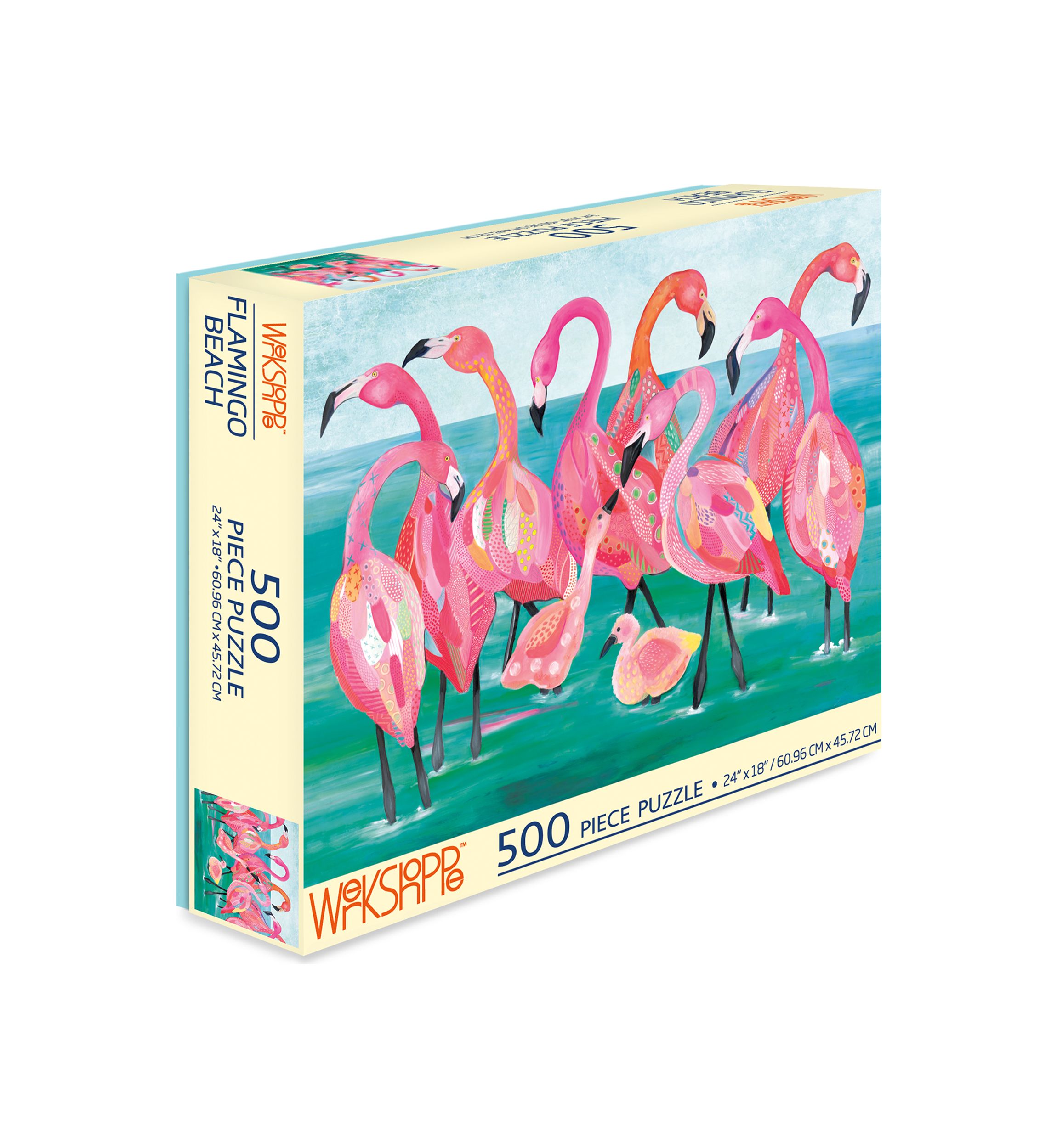 Flamingo Beach 500 Piece Puzzle