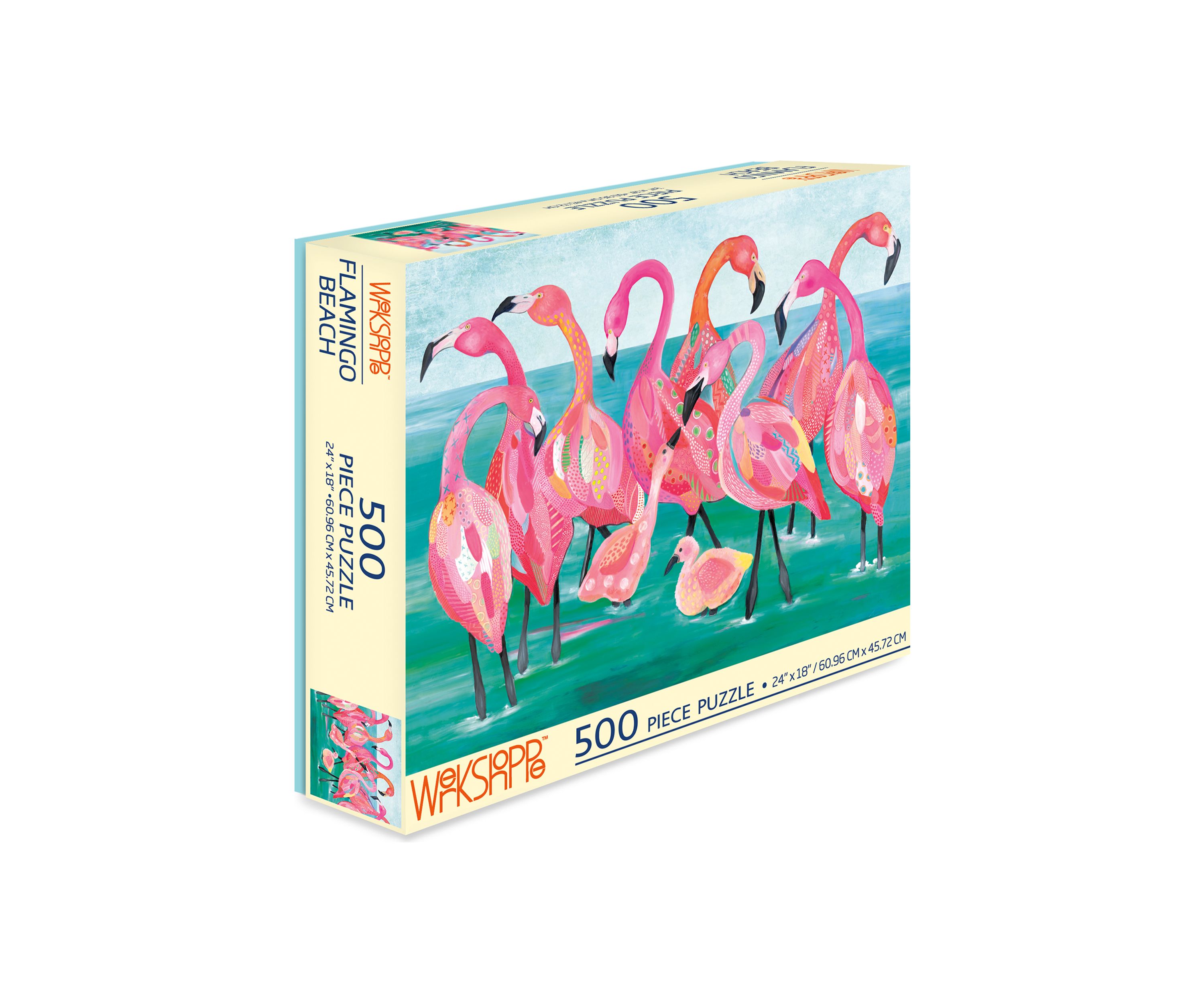 Flamingo Beach 500 Piece Puzzle