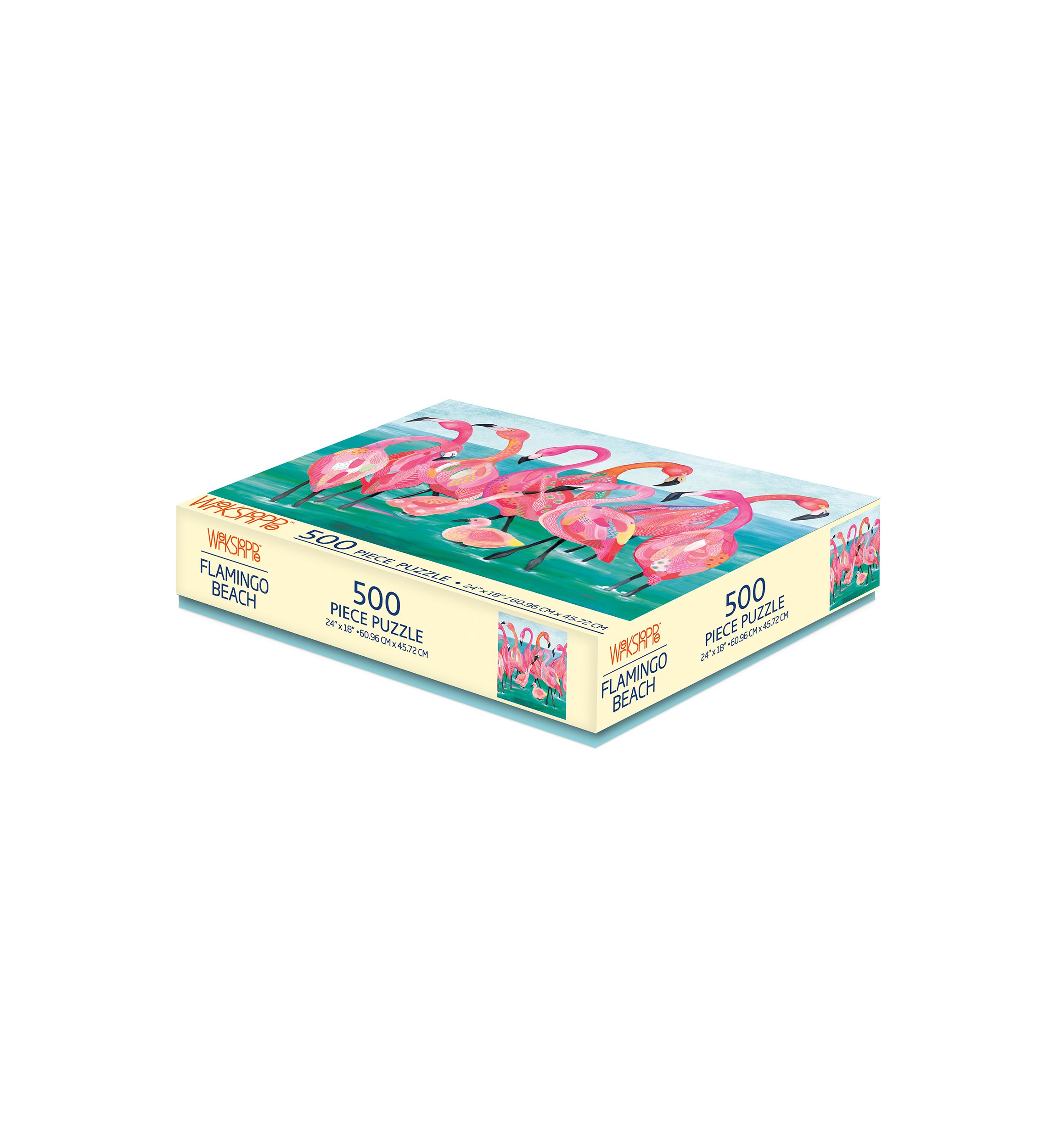 Flamingo Beach 500 Piece Puzzle