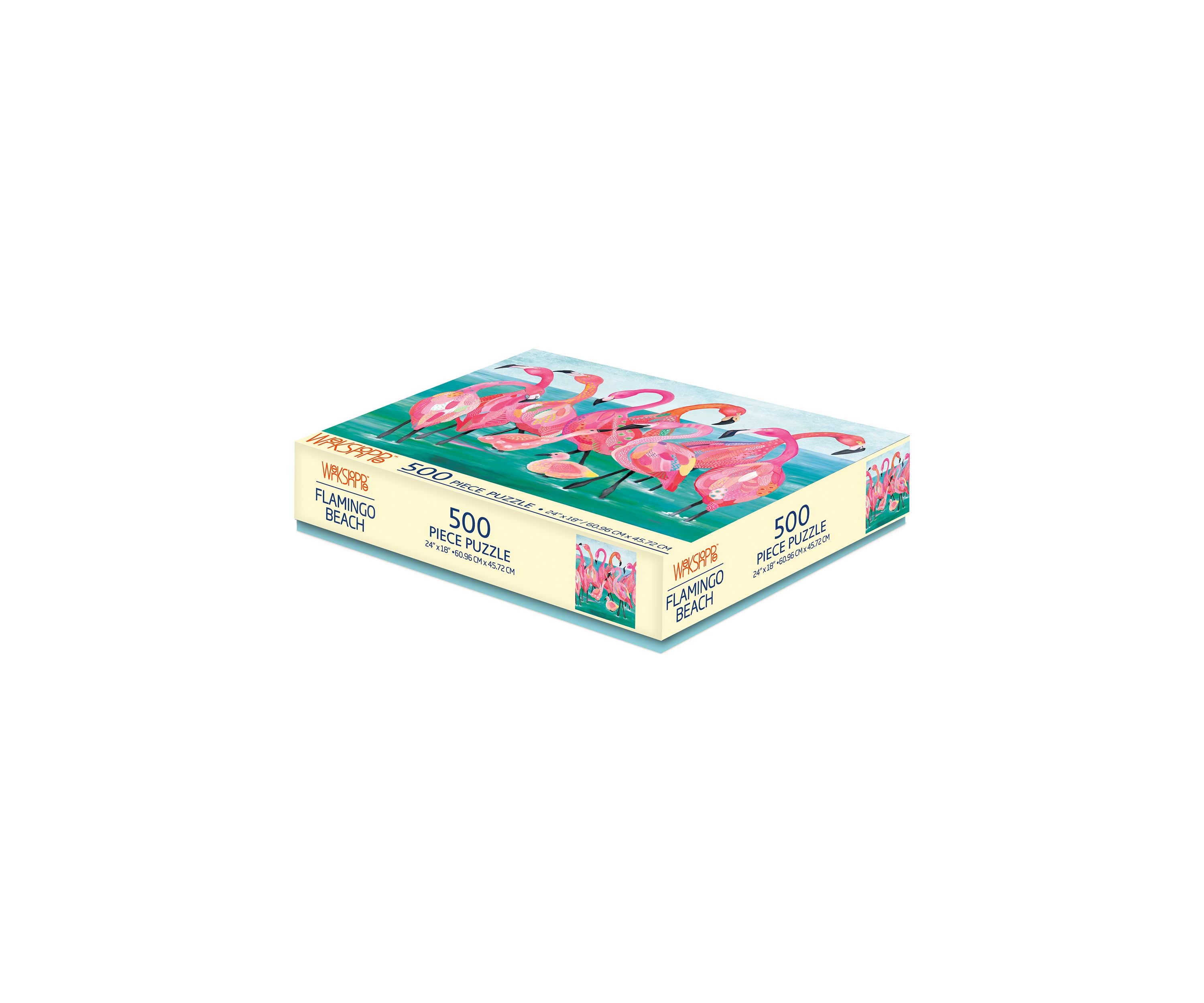 Flamingo Beach 500 Piece Puzzle