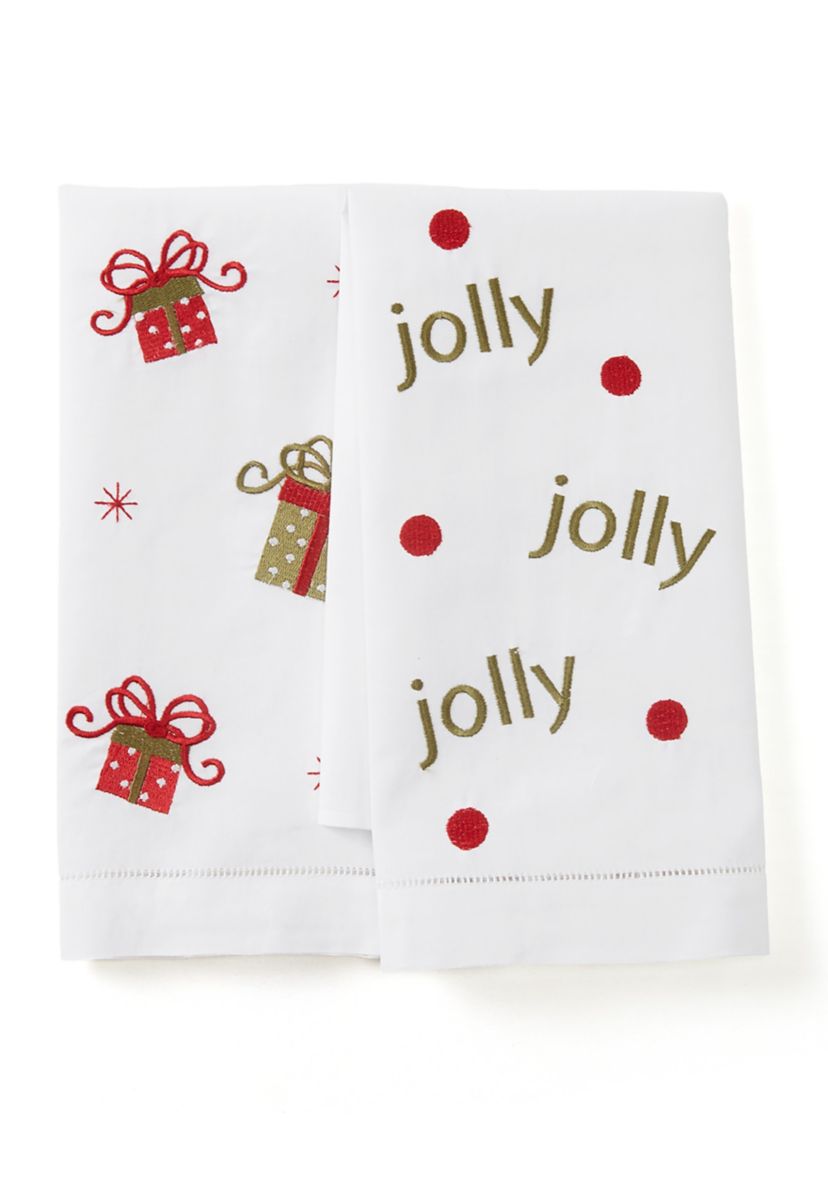 Set of 2 Gift Box/Jolly Towels