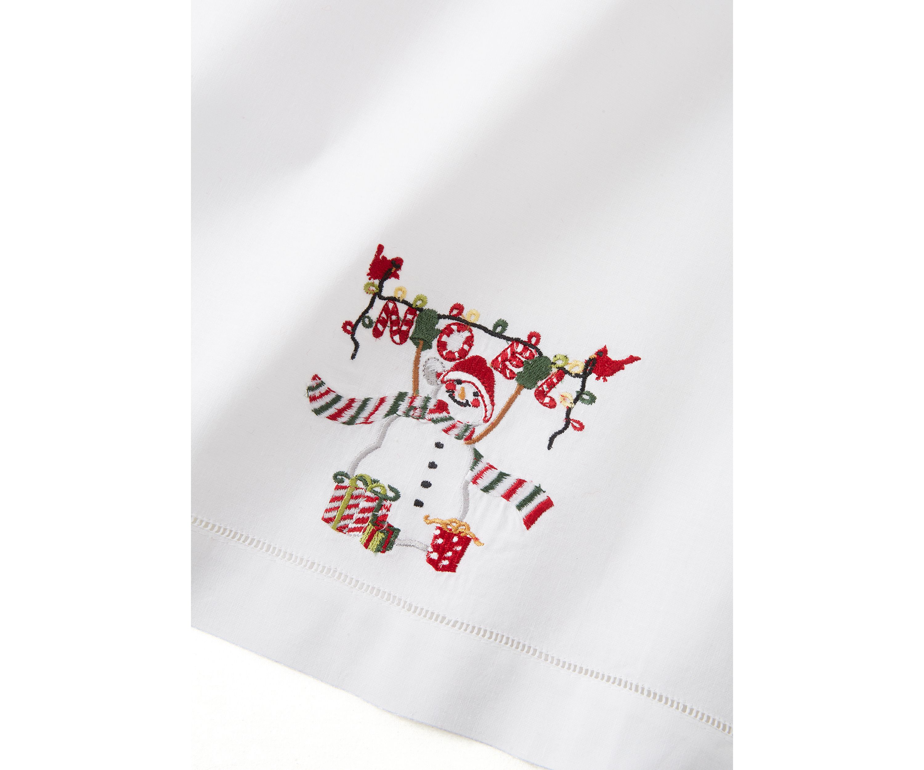 Set of 2 Noel Snowman/Merry Christmas Towels