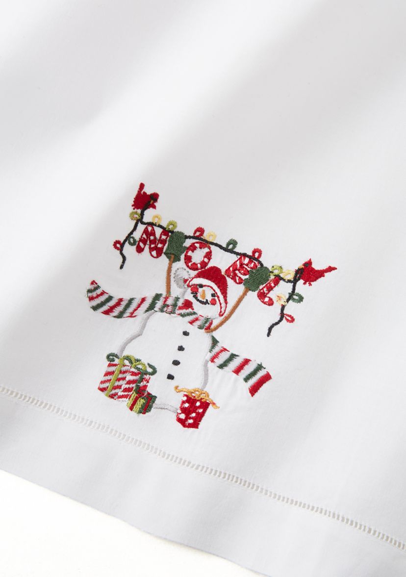 Set of 2 Noel Snowman/Merry Christmas Towels