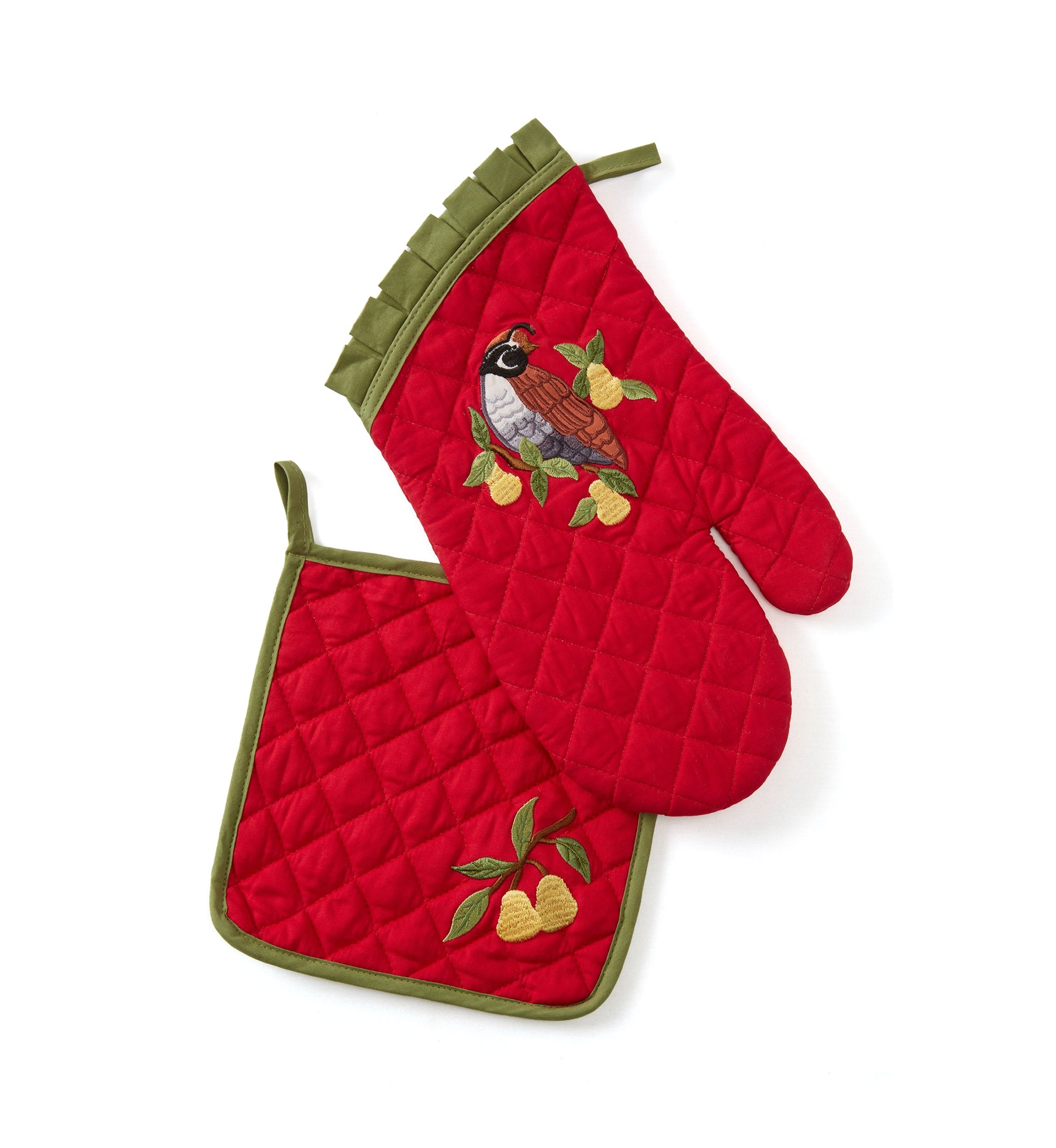 Twelve Days Potholder and Oven Mit Set