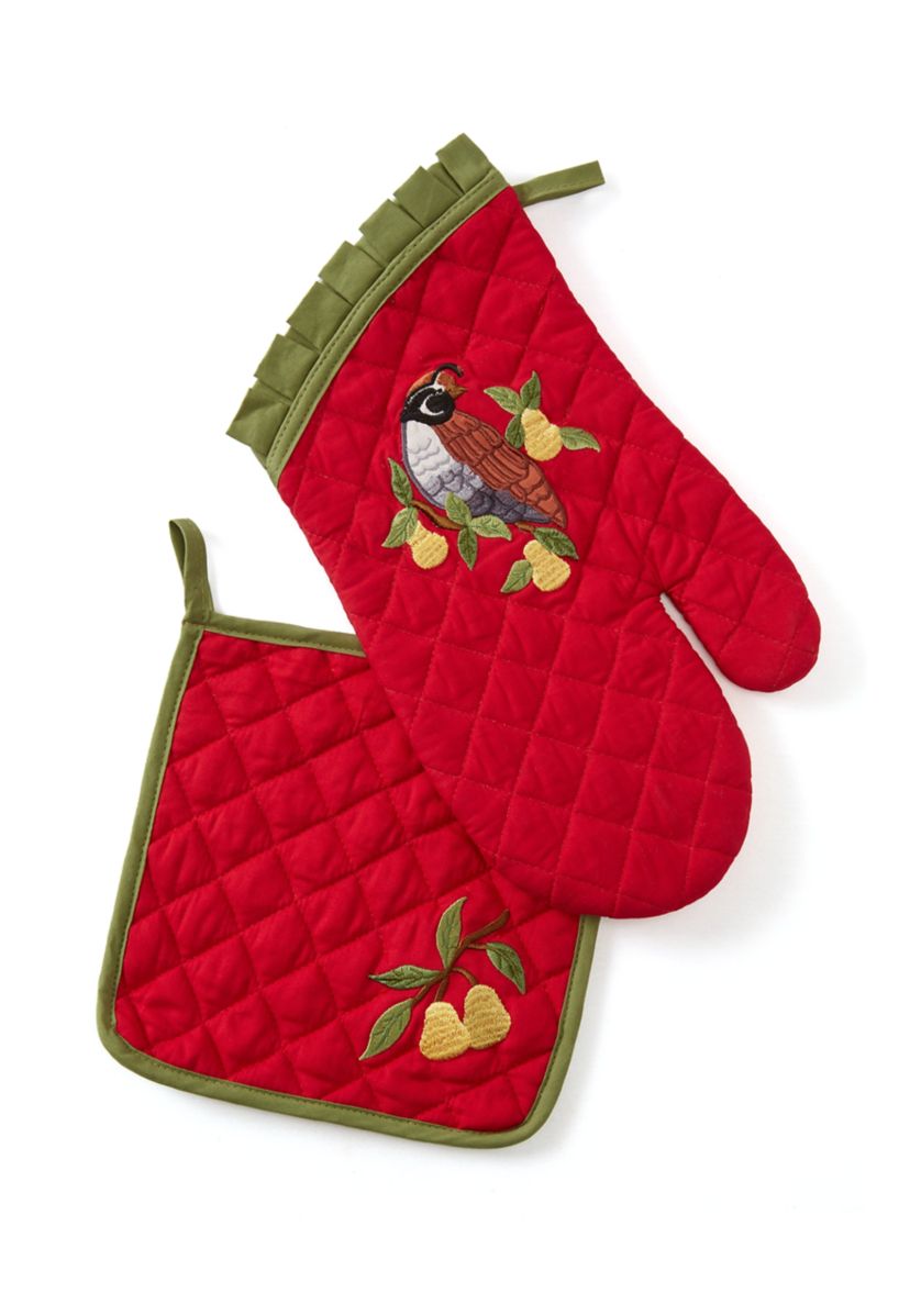 Twelve Days Potholder and Oven Mit Set