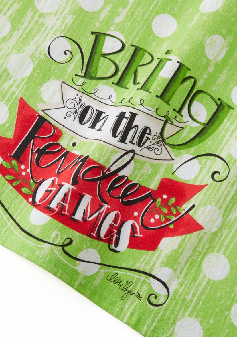 Set of 2 Reindeer Games/Jolly as Heck Towels