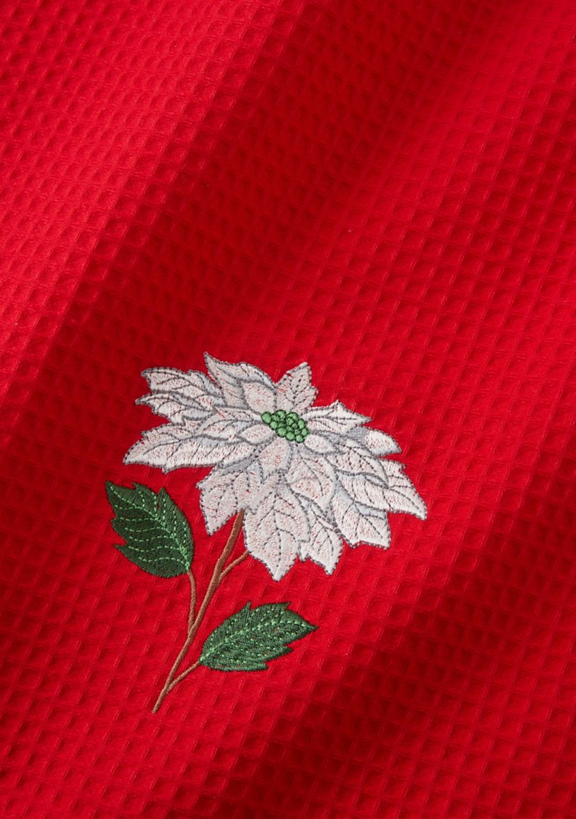 Set of 2 Poinsettia Towels