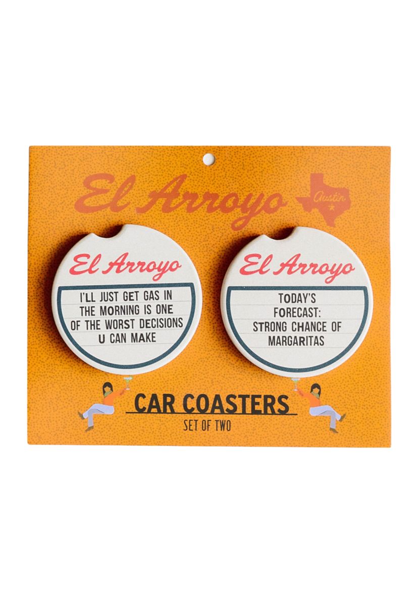 Todays Forecast Car Coasters - Set of 2