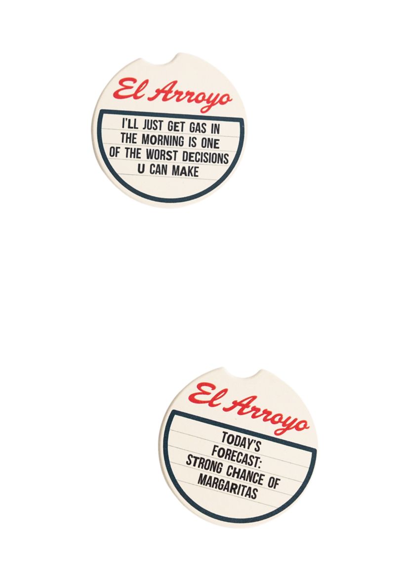 Todays Forecast Car Coasters - Set of 2