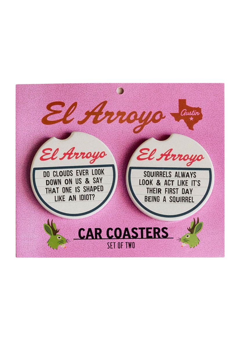 Being a Squirrel Car Coasters - 2 Pack