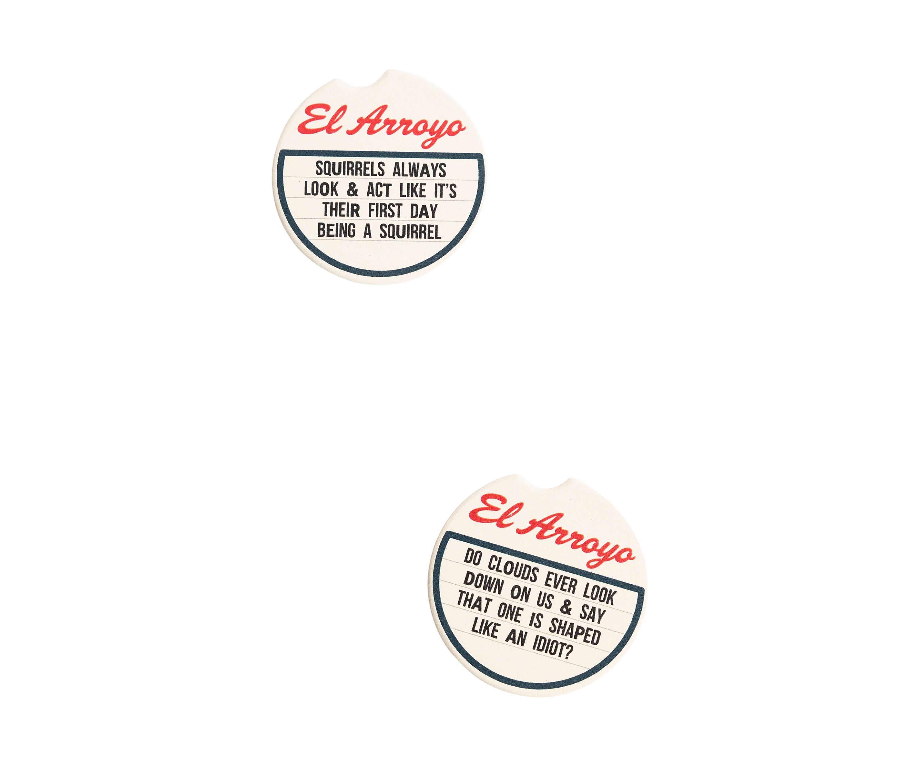 Being a Squirrel Car Coasters - 2 Pack