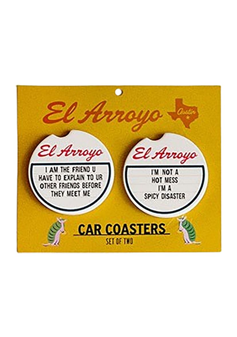 Spicy Disaster Car Coasters - Set of 2