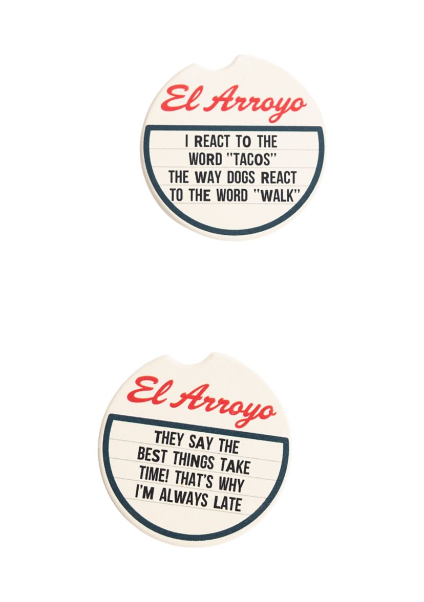 Always Late Car Coasters - 2 Pack