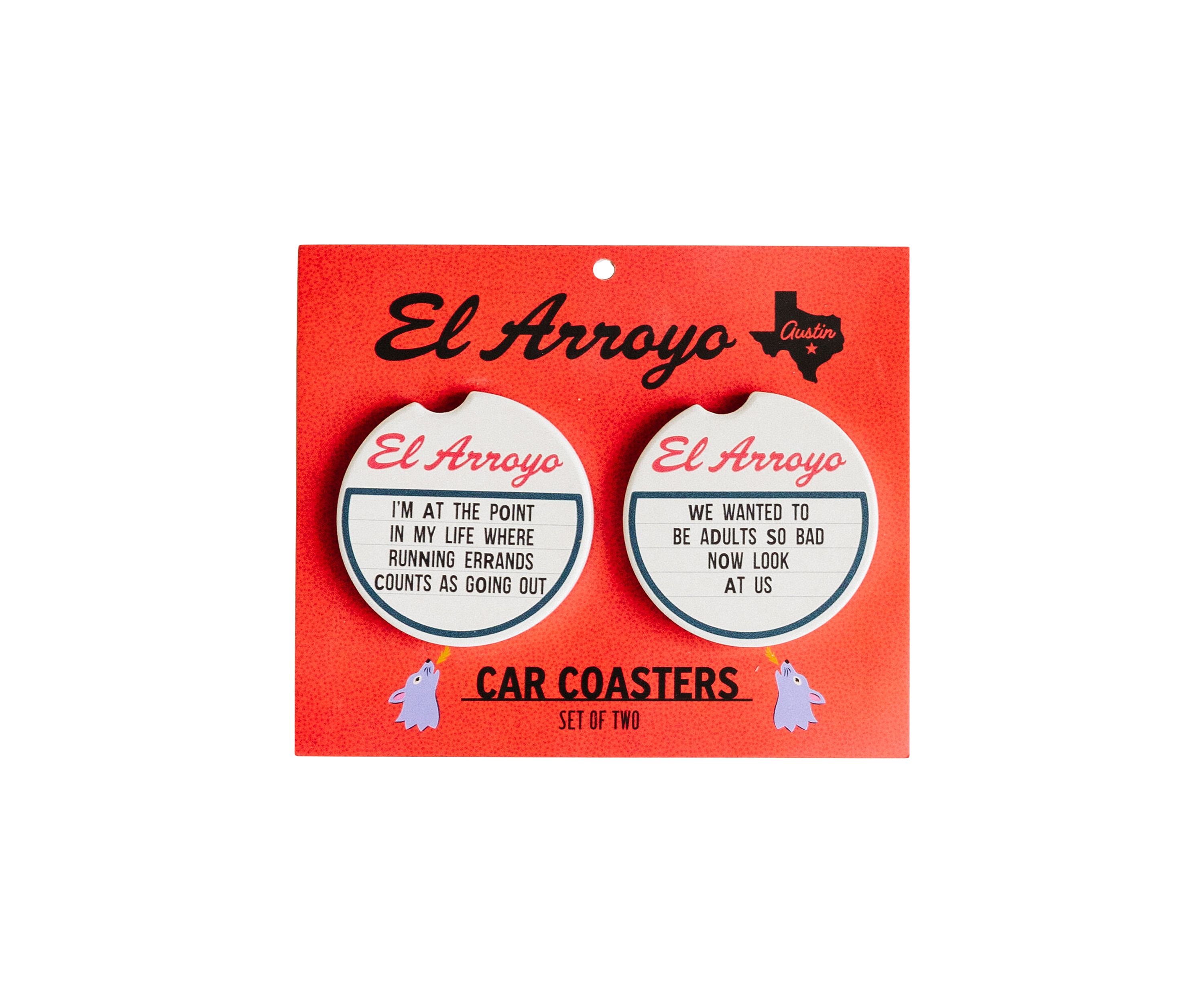 Going Out Car Coaster - 2 Pack