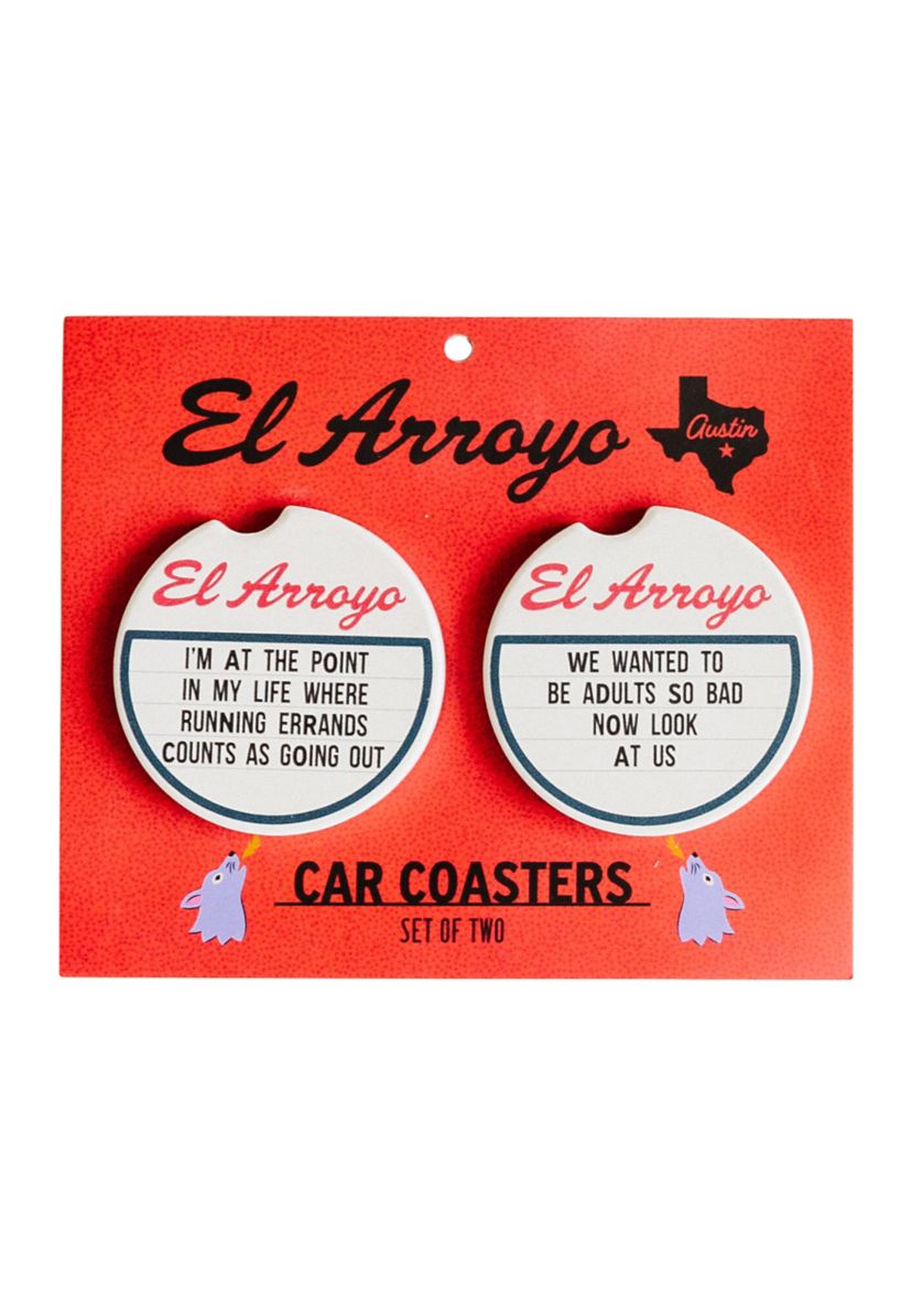 Going Out Car Coaster - 2 Pack