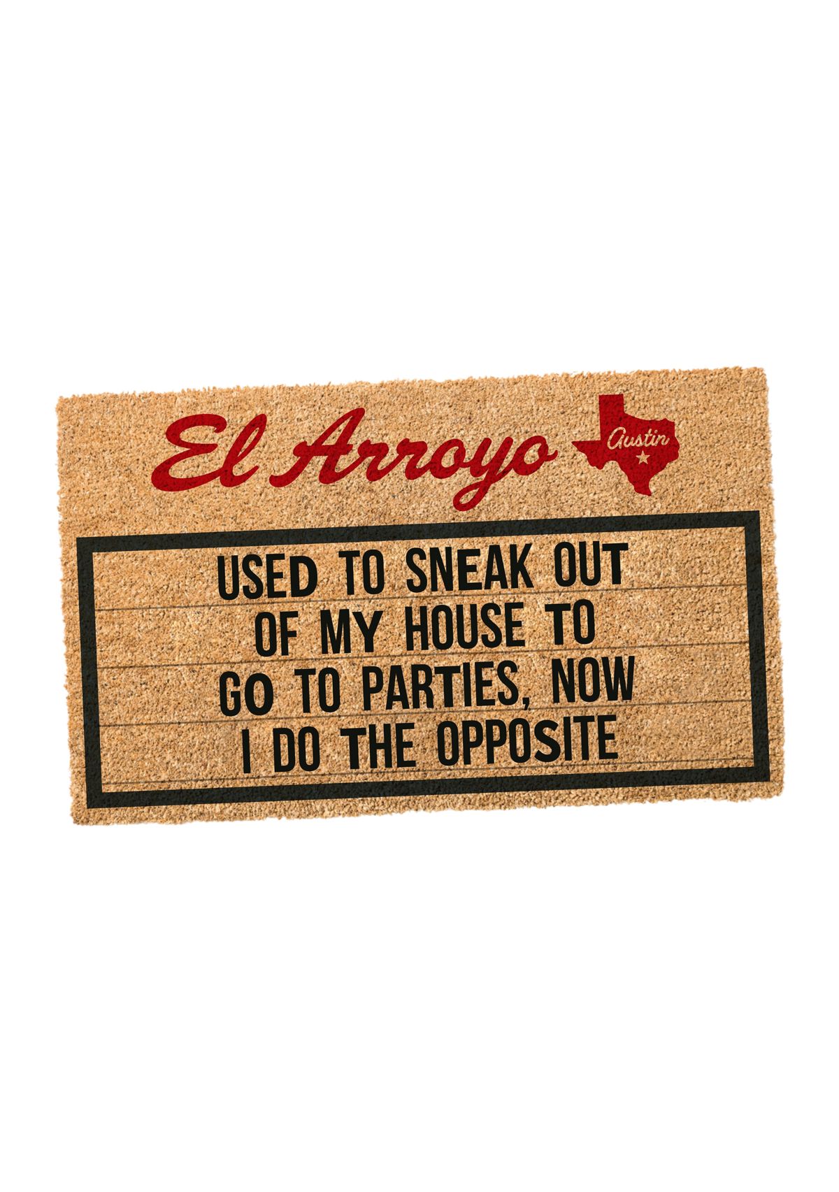 Sneak Out Outdoor Doormat