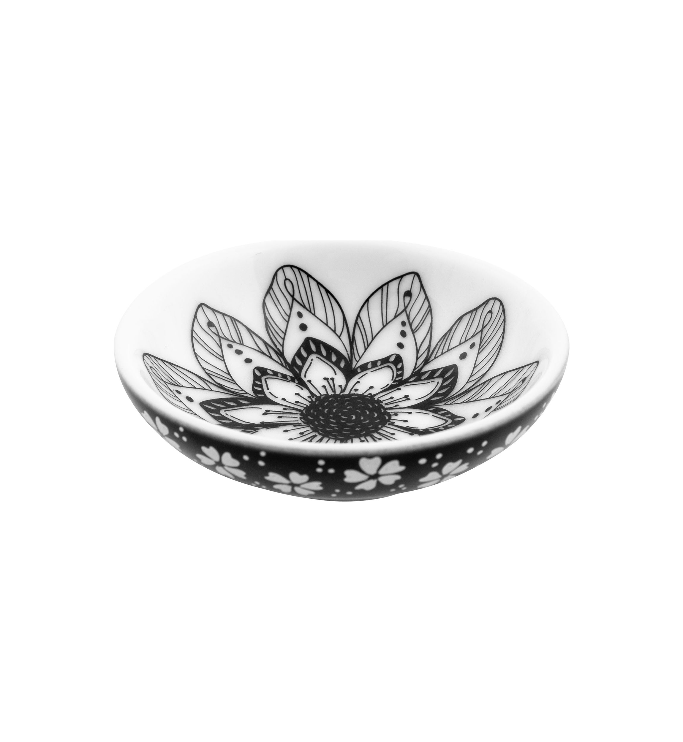 Boho Black and White Ring Bowl