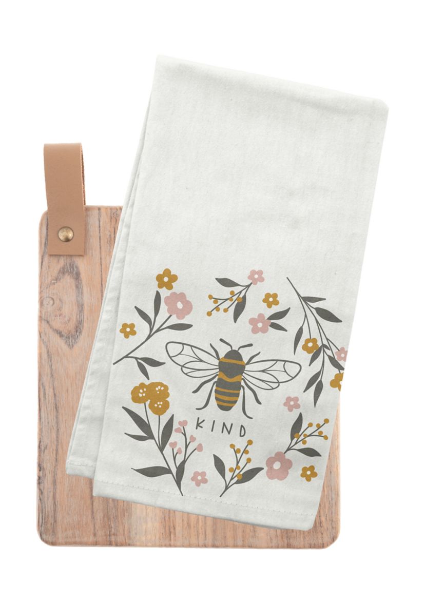 Floral Tea Towel and Cutting Board